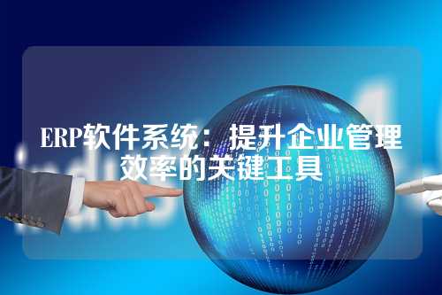ERP软件系统:提升企业管理效率的关键工具