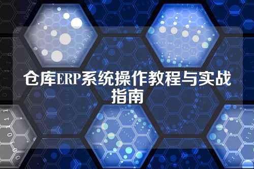 仓库ERP系统操作教程与实战指南