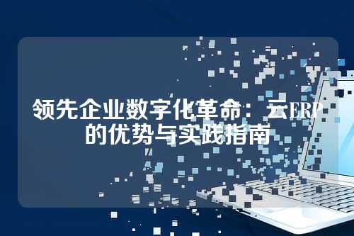 领先企业数字化革命:云ERP的优势与实践指南
