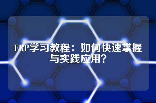 ERP学习教程：如何快速掌握与实践应用？