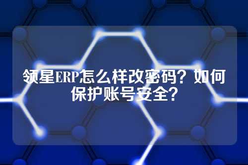 领星ERP怎么样改密码？如何保护账号安全？