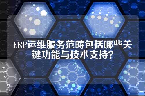 ERP运维服务范畴包括哪些关键功能与技术支持?