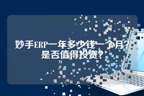 妙手ERP一年多少钱一个月？是否值得投资？