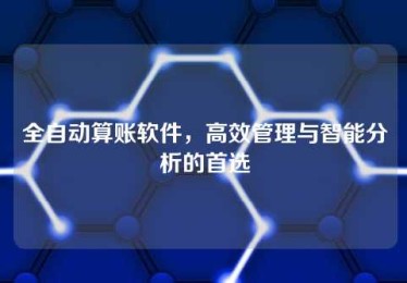 全自动算账软件,高效管理与智能分析的首选 全自动算账软件,高效管理与智能分析的首选