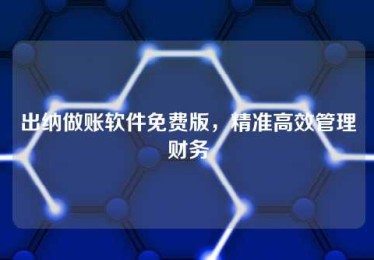 出纳做账软件免费版,精准高效管理财务 出纳做账软件免费版,精准高效管理财务