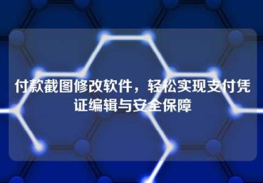 付款截图修改软件,轻松实现支付凭证编辑与安全保障 付款截图修改软件,轻松实现支付凭证编辑与安全保障