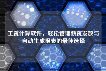 工资计算软件，轻松管理薪资发放与自动生成报表的最佳选择