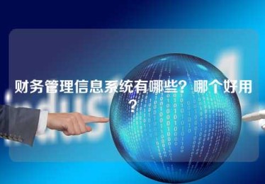 财务管理信息系统有哪些?哪个好用? 财务管理信息系统有哪些?哪个好用?