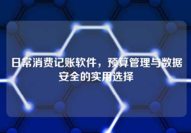 日常消费记账软件,预算管理与数据安全的实用选择 日常消费记账软件,预算管理与数据安全的实用选择