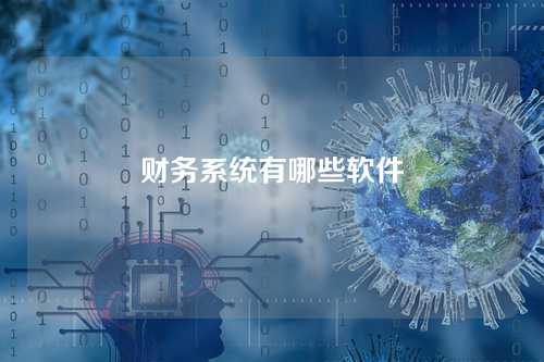 财务系统有哪些软件