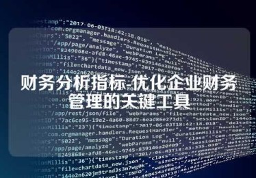 财务分析指标-优化企业财务管理的关键工具