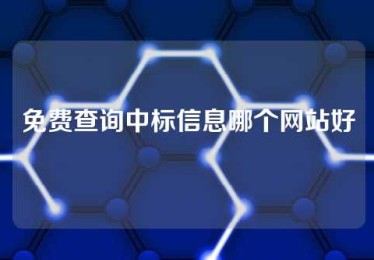 免费查询中标信息哪个网站好