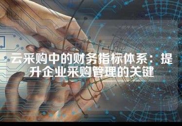 云采购中的财务指标体系：提升企业采购管理的关键