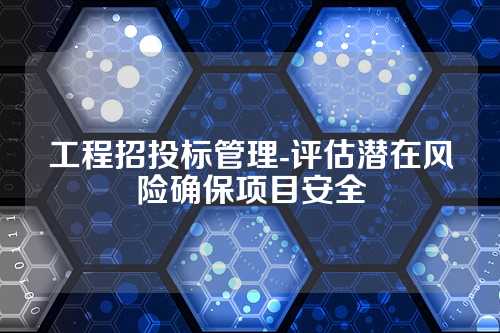 工程招投标管理-评估潜在风险确保项目安全