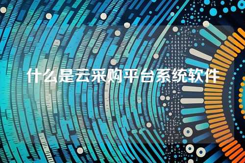什么是云采购平台系统软件