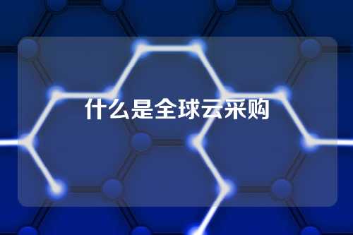什么是全球云采购