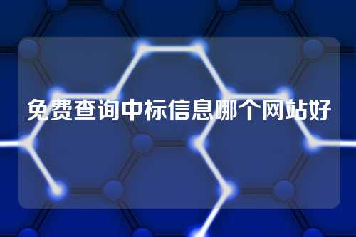 免费查询中标信息哪个网站好