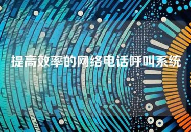 提高效率的网络电话呼叫系统