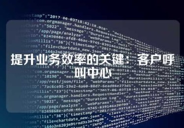 提升业务效率的关键：客户呼叫中心