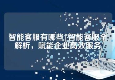 智能客服有哪些|智能客服全解析，赋能企业高效服务