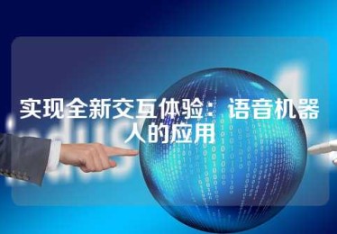 实现全新交互体验：语音机器人的应用