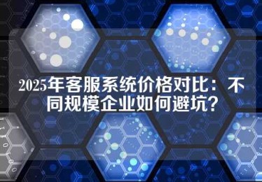 2025年客服系统价格对比：不同规模企业如何避坑？
