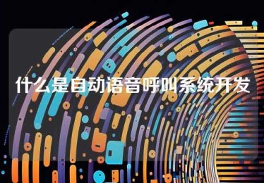 什么是自动语音呼叫系统开发